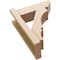 Ekena Millwork 5 1/2-in W x 14-in D x 18-in H Balboa Slat Rough Cedar Woodgrain TimberThane Outlooker, Primed Tan OUTUR055X14X18BOA24RCPR - alternate 4